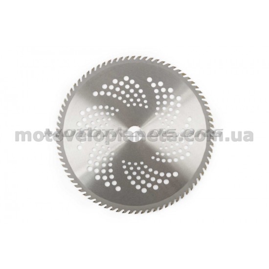 Нож мотокосы   80T   (Ø255/22.4 mm)   (победитовые зубья)   FORESTER, шт