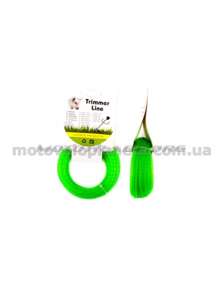 Леска мотокосы   Ø2,0mm, 15 метров   (косичка, зеленая)   BEST, шт