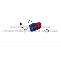 Сигнал велосипедный с подсветкой   (прозрачно- красный, 1LED, АА*2) (mod:JY-207)   DS, шт