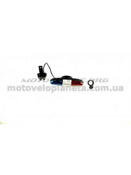 Сигнал велосипедный с подсветкой   Police   (красно- синий) (mod:JY-155)   DS, шт