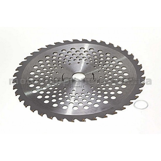 Нож мотокосы   40T   (Ø255/22.4 mm)   (победитовые зубья)   EVO, шт