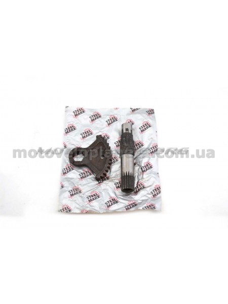 Сектор заводной   МИНСК   (+вал кикстартера)   STEEL MARK, компл.