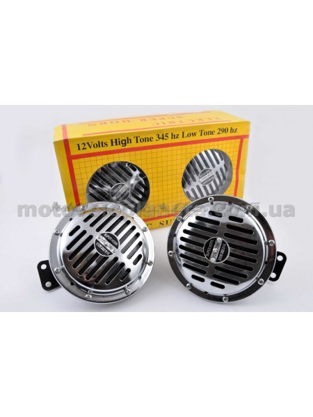 Сигналы (пара) 12V, большие (хром) WEISHINE, пара Сигналы (пара) 12V, большие (хром) WEISHINE, пара
