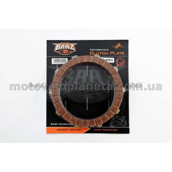 Диски сцепления   ЯВА 12V   (пробковые, основа металл) (5шт, комплект)   BAAZ, компл.