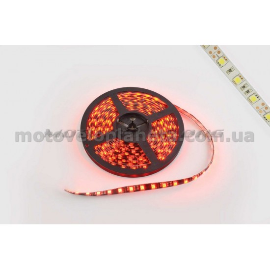 Лента светодиодная SMD 5050   (красная, влагостойкая, 30 крист/1м, бухта 5м), шт