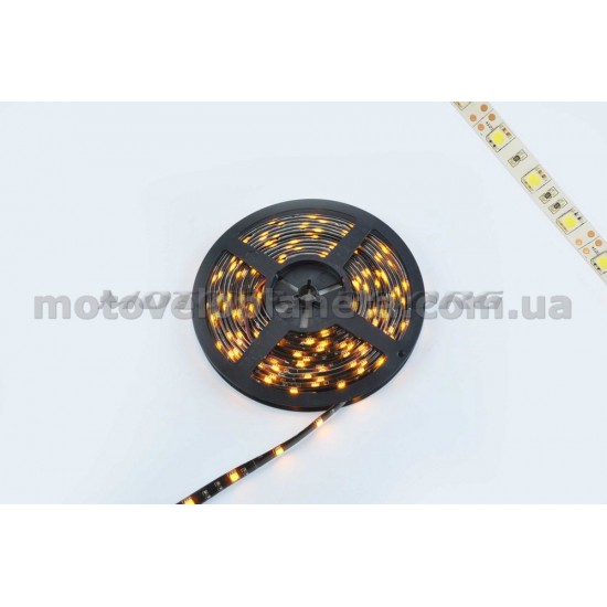 Лента светодиодная SMD 5050   (желтая, влагостойкая, 30 крист/1м, бухта 5м), шт