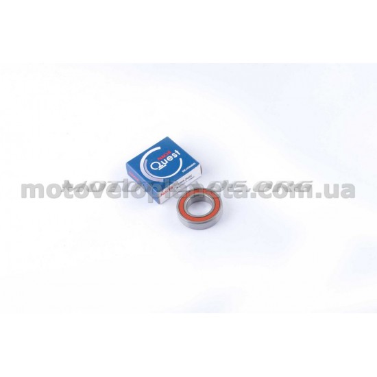 Подшипник коленвала   6205-2RS   25*52*15   (к-л Suzuki AD100, Yamaha AEROX, BWS 100, GR.AXIS, ИЖ)   QUEST, шт