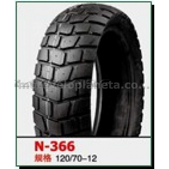Мотошина   120/70 -12   TL (N-366  TL  NAIDUN,бескамерная)   LTK, шт