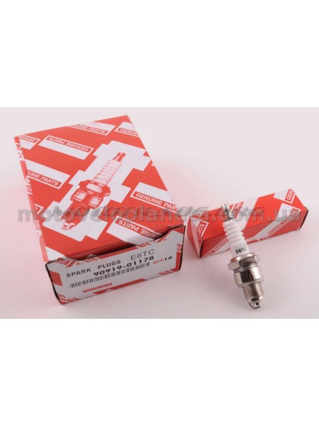 Свеча E6TC M14*1,25 12,7mm (2T скутеры 50-125сс) DNS, шт Свеча E6TC M14*1,25 12,7mm (2T скутеры 50-125сс) DNS, шт