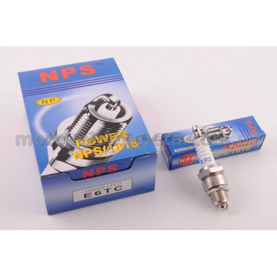 Свеча   E6TC   M14*1,25 12,7mm   (2T скутеры 50-125сс)   NPS 1818, шт