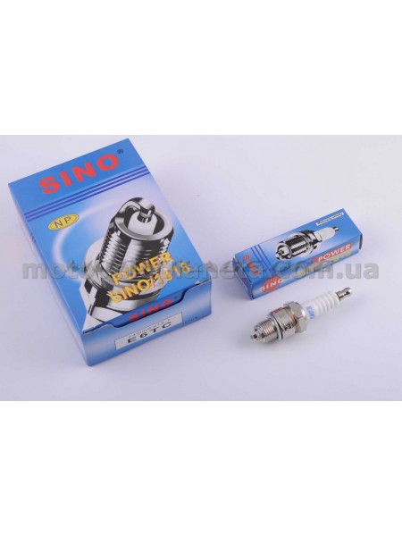 Свеча E6TC M14*1,25 12,7mm (2T скутеры 50-125сс) SINO 1818, шт Свеча E6TC M14*1,25 12,7mm (2T скутеры 50-125сс) SINO 1818, шт