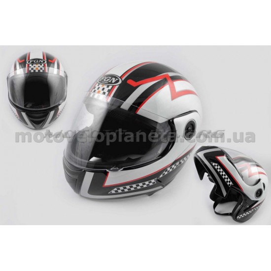 Шлем трансформер   (mod:RACE) (size:L,черный) Ш79   FGN, шт
