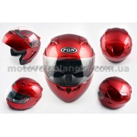 Шлем трансформер   (mod:688) (size:XL, красный, солнцезашитные очки)   FGN, шт