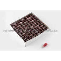 Лампа Т15 (безцокольная)   12V 10W   (поворот, красная)   FL, шт