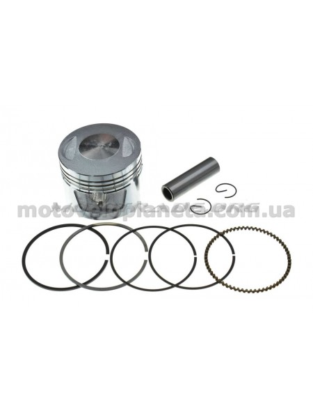 Поршень 4T CB/CG Ø62,00mm, p-15 (150/175cc STD: 162FMJ, 162FMK) (в сборе) GONGYU, компл. Поршень 4T CB/CG Ø62,00mm, p-15 (150/175cc STD: 162FMJ, 162FMK) (в сборе) GONGYU, компл.