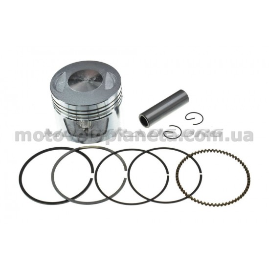 Поршень   4T CB/CG   Ø62,00mm, p-15   (150/175cc STD:  162FMJ, 162FMK)   (в сборе)   GONGYU, компл.