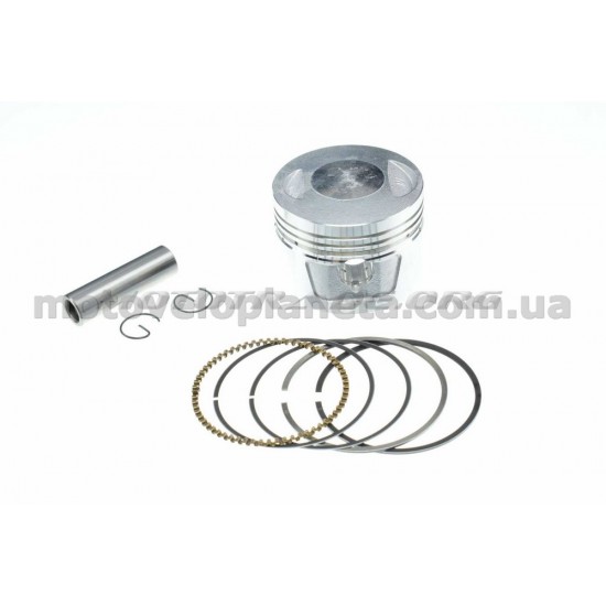 Поршень   4T CB/CG   Ø62,00mm, p-15   (150/175cc STD:  162FMJ, 162FMK)   (в сборе)   GONGYU, компл.