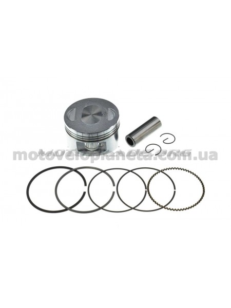 Поршень Honda WAVE 150 .STD (Ø57.4, р-15) (в сборе) GONGYU, компл. Поршень Honda WAVE 150 .STD (Ø57.4, р-15) (в сборе) GONGYU, компл.