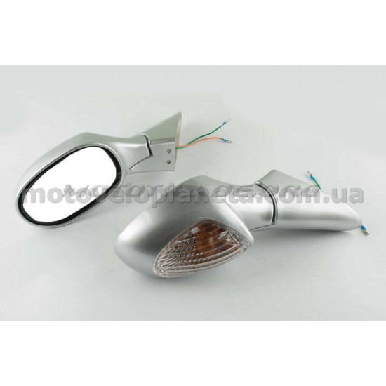 Зеркала   Zongshen F1, F50   (серый)   MANLE, пара