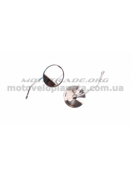 Зеркала   Alpha   (круглые, хром, d-10mm)   KOMATCU   (mod.A), пара