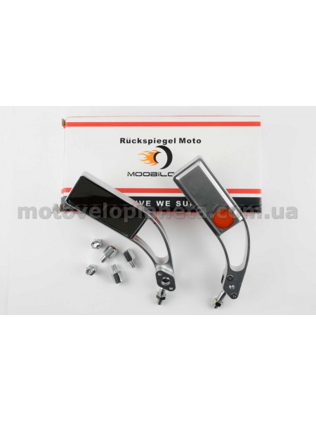 Зеркала   прямоугольные   mod:218, 8/10mm   (серебро)   RED, пара