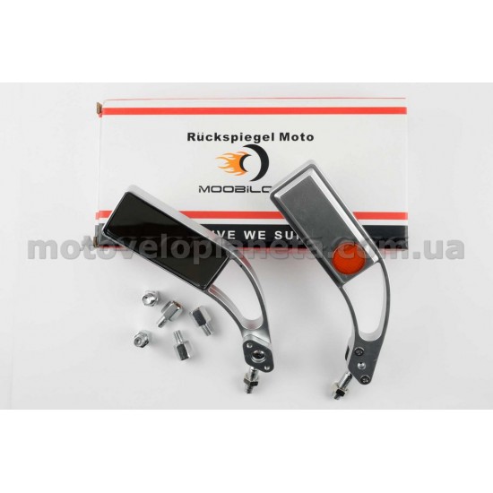 Зеркала   прямоугольные   mod:218, 8/10mm   (серебро)   RED, пара