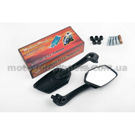 Зеркала   многоугольные   mod:234, 8/10mm   (черные)   WATER PAUL, пара