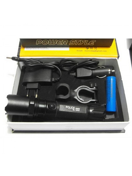 Фонарь кристаллический набор POLICE 200W (#MD), mod:BL-8606 