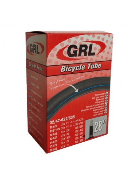 Камера велосипедная 26"х1.75-2.125 "GRL" 
