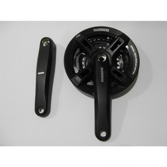 Шатун система SHIMANO 3 зв. 24-34-42T (#MD) цвет: черный 