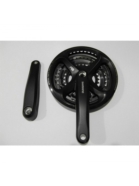 Шатун система SHIMANO 3 зв. 28-38-48Т (#MD) цвет: черный 