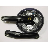 Шатун система, разборная SHIMANO ALIVIO 3 зв. 28-38-48Т (#MD) цвет: черный 