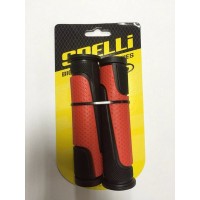 Грипсы велосипедные "SPELLI SBG-6708 L" черно-красный