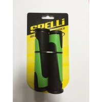 Грипсы велосипедные "SPELLI SBG-6708 L" черно-зеленый