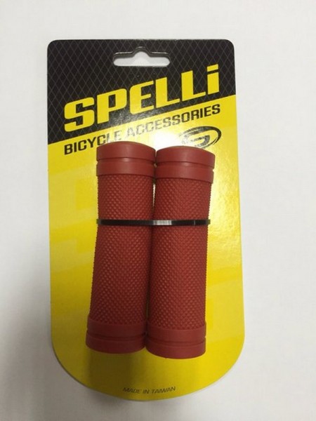 Грипсы велосипедные "SPELLI SBG-660 S" красный