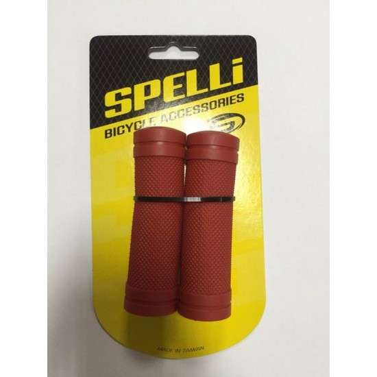 Грипсы велосипедные "SPELLI SBG-660 S" красный