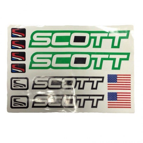 Наклейки вело (набор непрозрачные) Scott 30х21,5см 