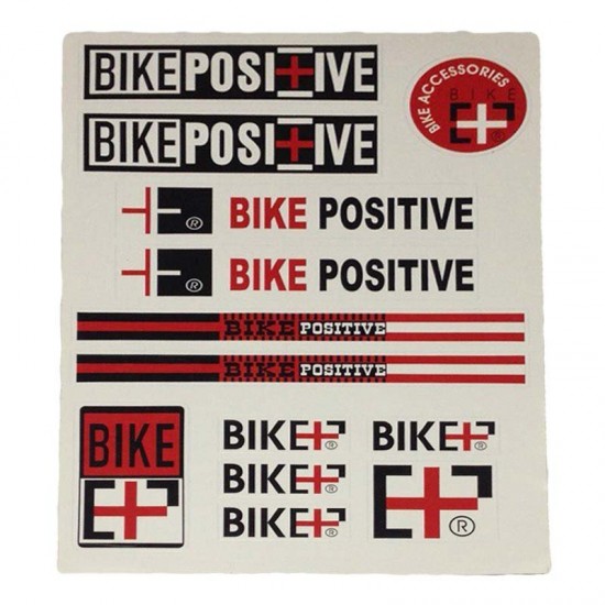 Наклейки вело (набор непрозрачные) BikePositive 30х21,5см 