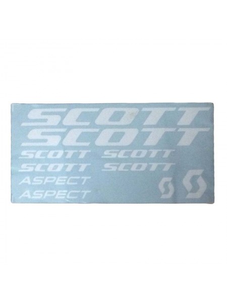 Наклейки вело (набор прозрачные) Scott 39х20см 