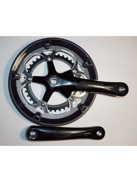Шатун система, разборная PROWHEEL CHARIOT, алюминиевая mod:521P-N 39-53 (19),  черный (#MD) 