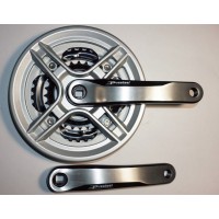 Шатун система, PROWHEEL, алюминиевая mod:CN03 28-38-48 зубов (16) , серебро (#MD) 