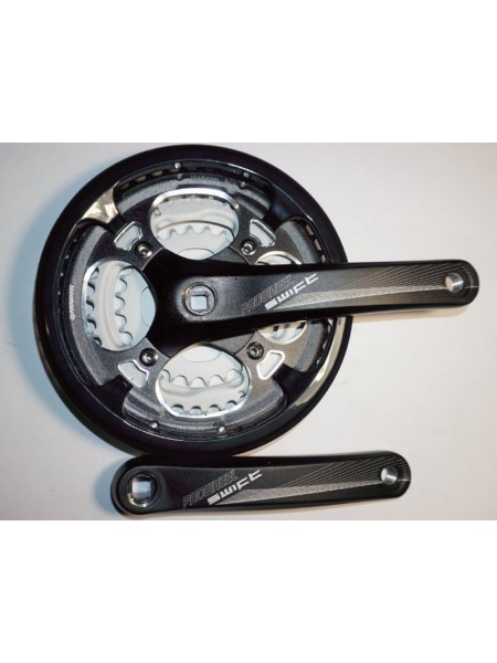 Шатун система, разборная PROWHEEL, алюминиевая mod:251P 28-38-48 зубов (14),черный (#MD) 