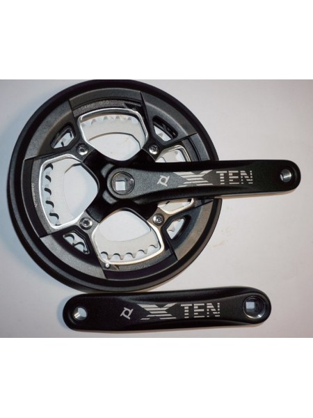 Шатун система, разборная PROWHEEL XTEN, алюминиевая mod:751P 36-48зуб (13) , черный (#MD) 