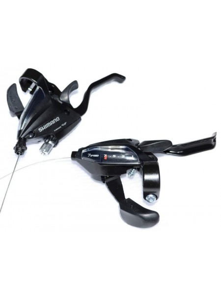Моноблок (L-3, R-7 скоростей, пара+тросик) "SHIMANO"ST-EF510, черный (#MD) 