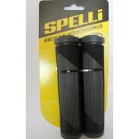 Грипсы велосипедные "SPELLI SBG-692 S" черно-серые