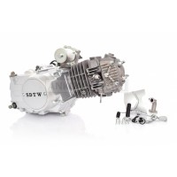 Двигатель 1P56FMI 125cc, полуавтомат, алюминиевый цилиндр "SDTW" (Delta, Alpha, Pitbike)
