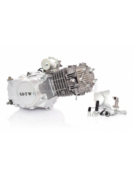 Двигатель 1P56FMI 125cc, полуавтомат, алюминиевый цилиндр "SDTW" (Delta, Alpha, Pitbike)