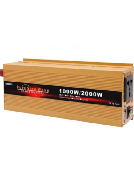 Інвертор Перетворювач напруги Houli 1000-2000 Вт 12-220V Чистий сінус