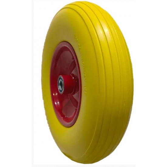 Колесо   4,00 -6   TL   (бескамерное, под ось d-16мм )   (желтое)   MRHD, шт