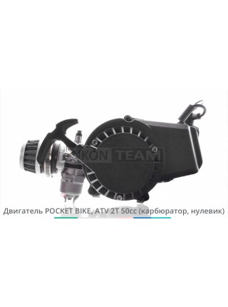 Двигатель POCKET BIKE, ATV 2T 50cc (карбюратор, нулевик)